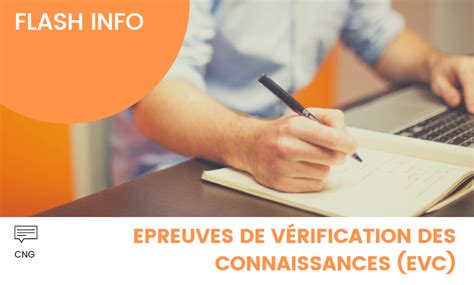 verification des connaissances cng.